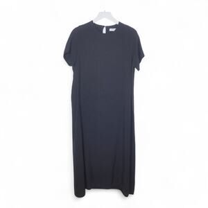 Monologue Charcoal Maxi Length Sheath Dress S/S - Size M